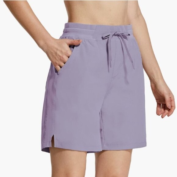 Baleaf Pants - BALEAF Women's 7" Quick Dry Shorts with Pockets, Water Resistant, XS